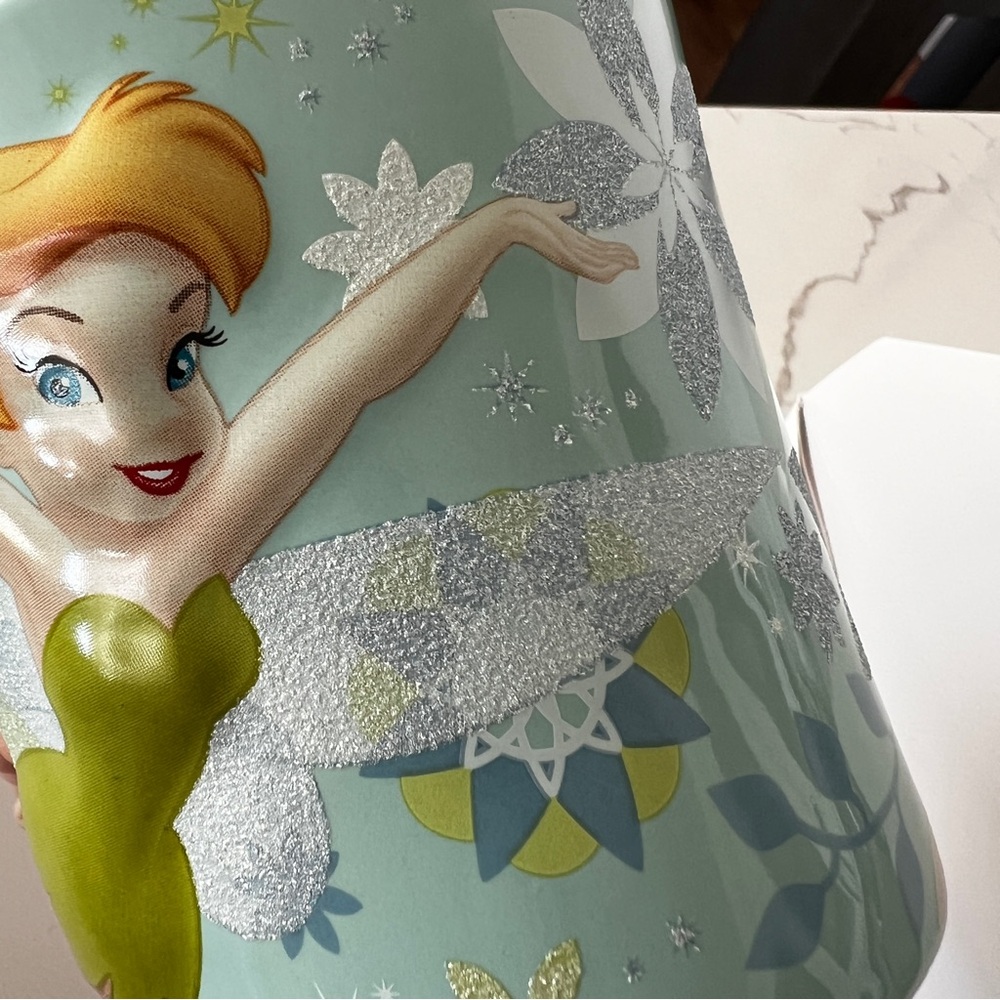 LIKE NEW Disney Tinkerbell Mug with Blue Interior - Picture 6 of 6